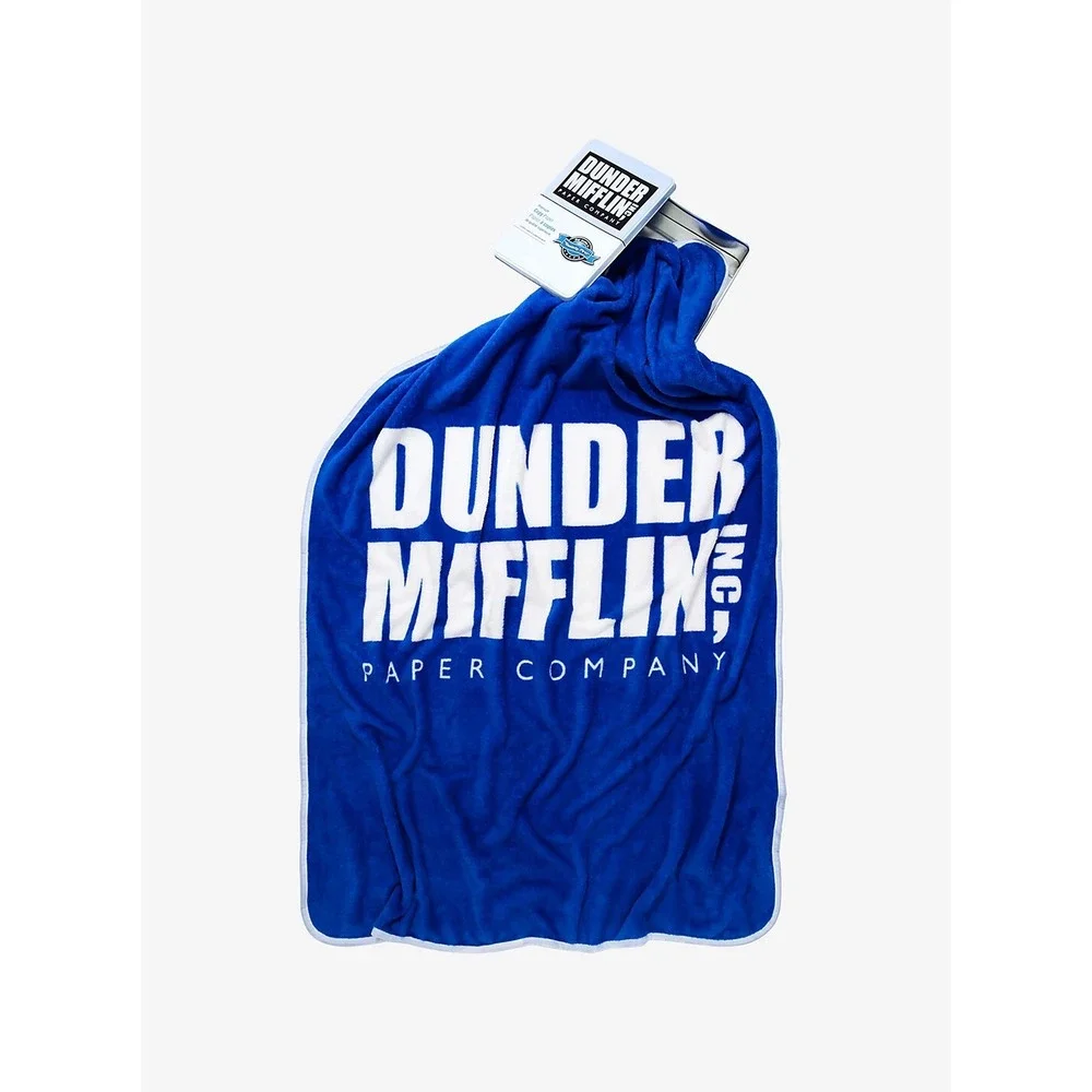 The Office Dunder Mifflin Throw Blanket In Collectible Tin Exclusive Brand New